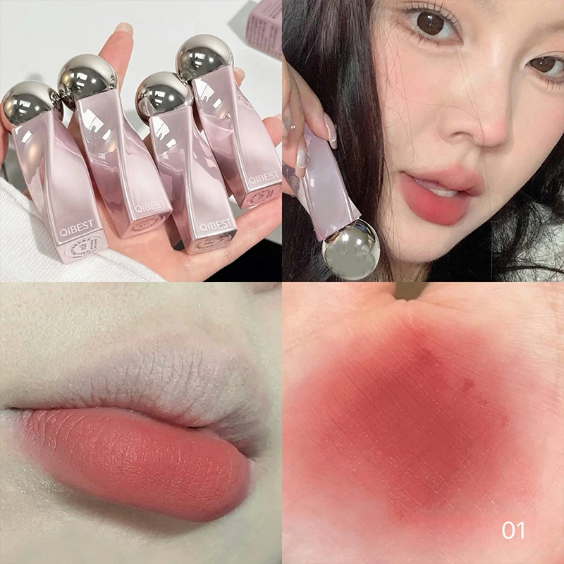 Matte Velvet Lip Tint Long Lasting - QIBEST Matte Velvet Lip Gloss Waterproof