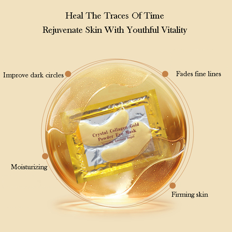 10/20pcs Golden Crystal Collag - огляд і ціна Collagen Under Eye Patches