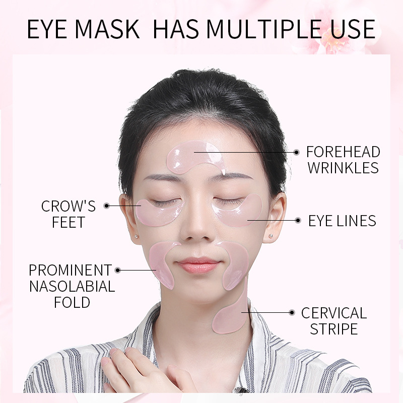 10Pcs=5Pairs Nonapeptide Sakur - огляд і ціна Collagen Under Eye Patches