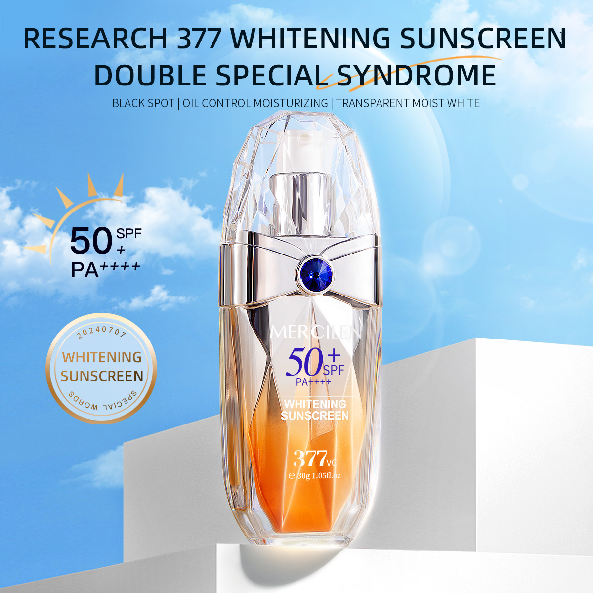 Mercilen Sunscreen 30g, Spf50+ - огляд і ціна Spf 50 Waterproof Sunscreen
