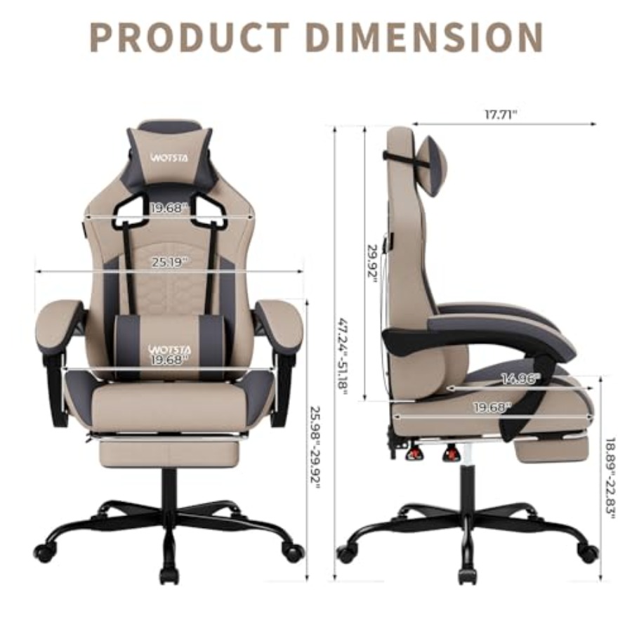 Gaming Chair with Massage, Erg - огляд і ціна Massage