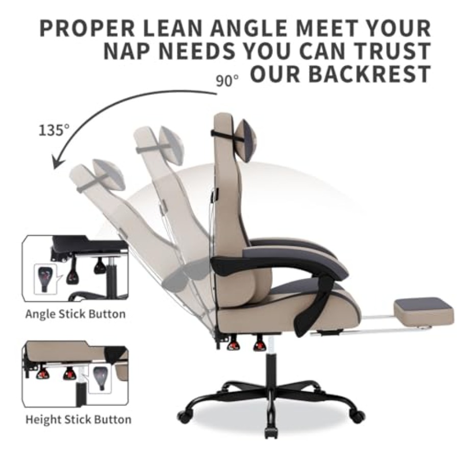 Gaming Chair with Massage, Erg - огляд і ціна Massage