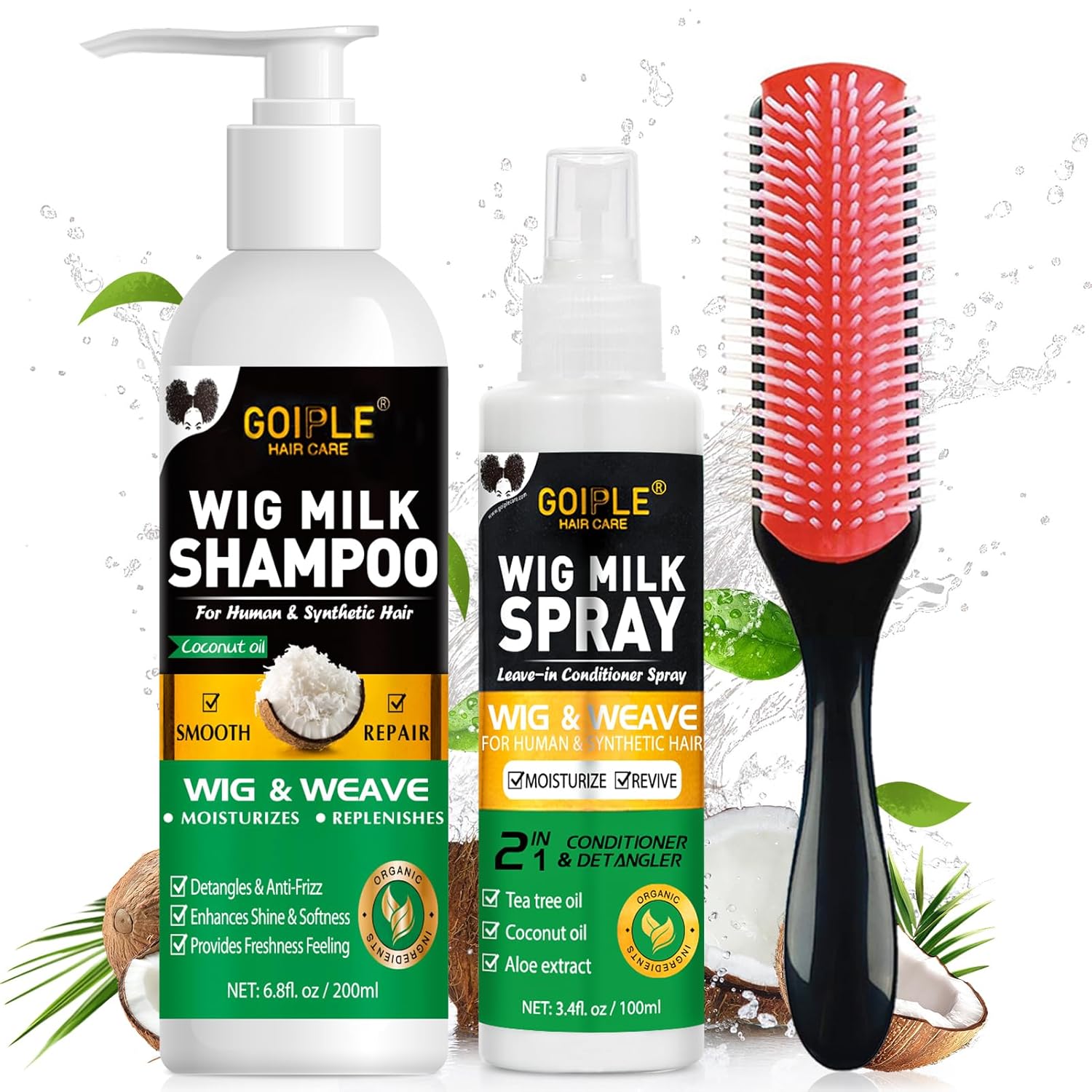 GOIPLE 3 in 1 Wig Care Kit wit - огляд і ціна Hair Care