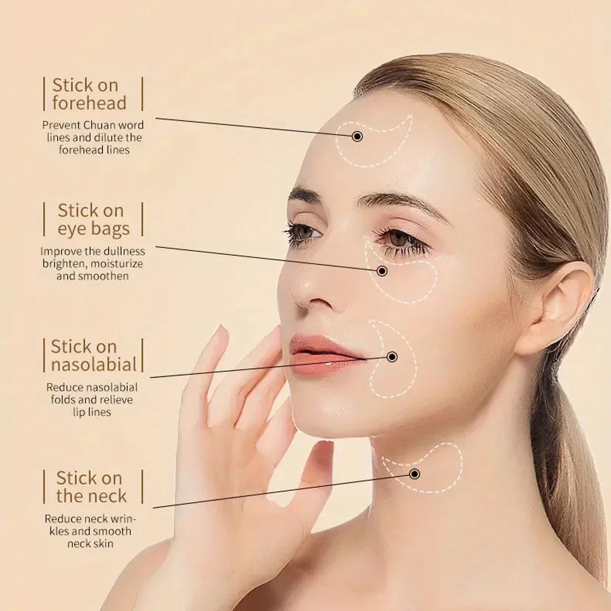 60pcs seaweed hyaluronic acid  - огляд і ціна Collagen Under Eye Patches