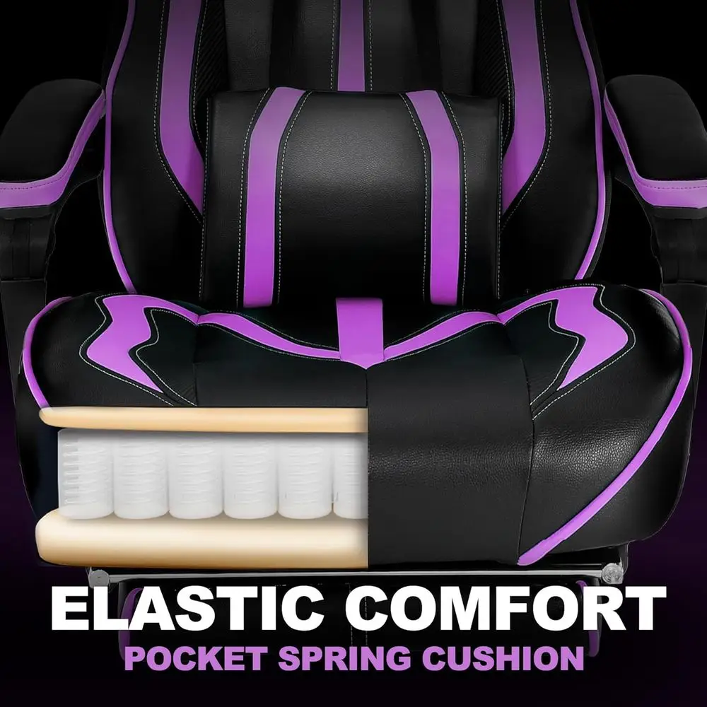 Ergonomic Reclining Gaming Cha - огляд і ціна Massage