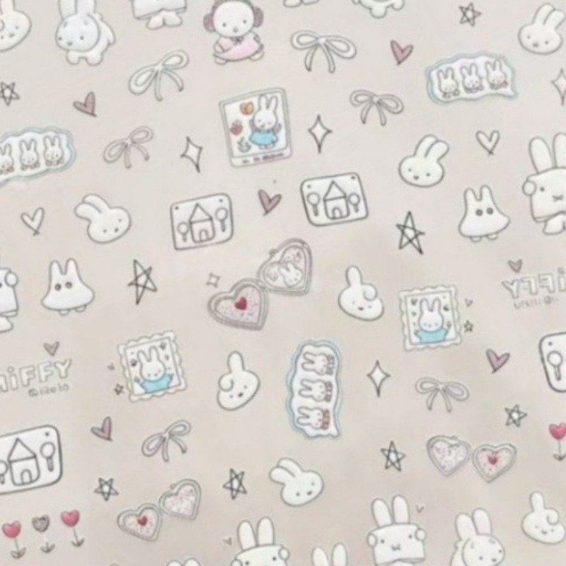 Miffy cartoon nail stickers an - огляд і ціна Nail Art