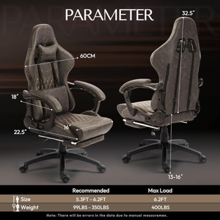 Big Tall Vintage Gaming Chair  - огляд і ціна Massage