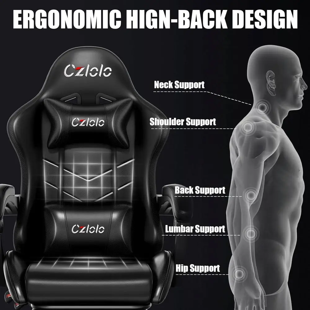 Ergonomic Gaming Chair with Fo - огляд і ціна Massage
