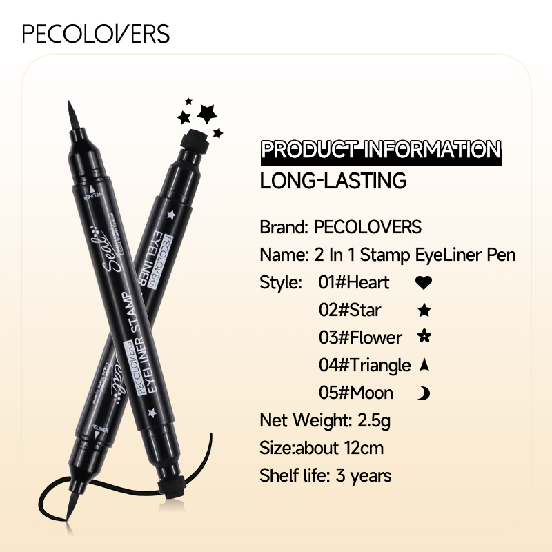 Double-head Liquid Eyeliner Pe - огляд і ціна Waterproof Liquid Eyeliner Pen