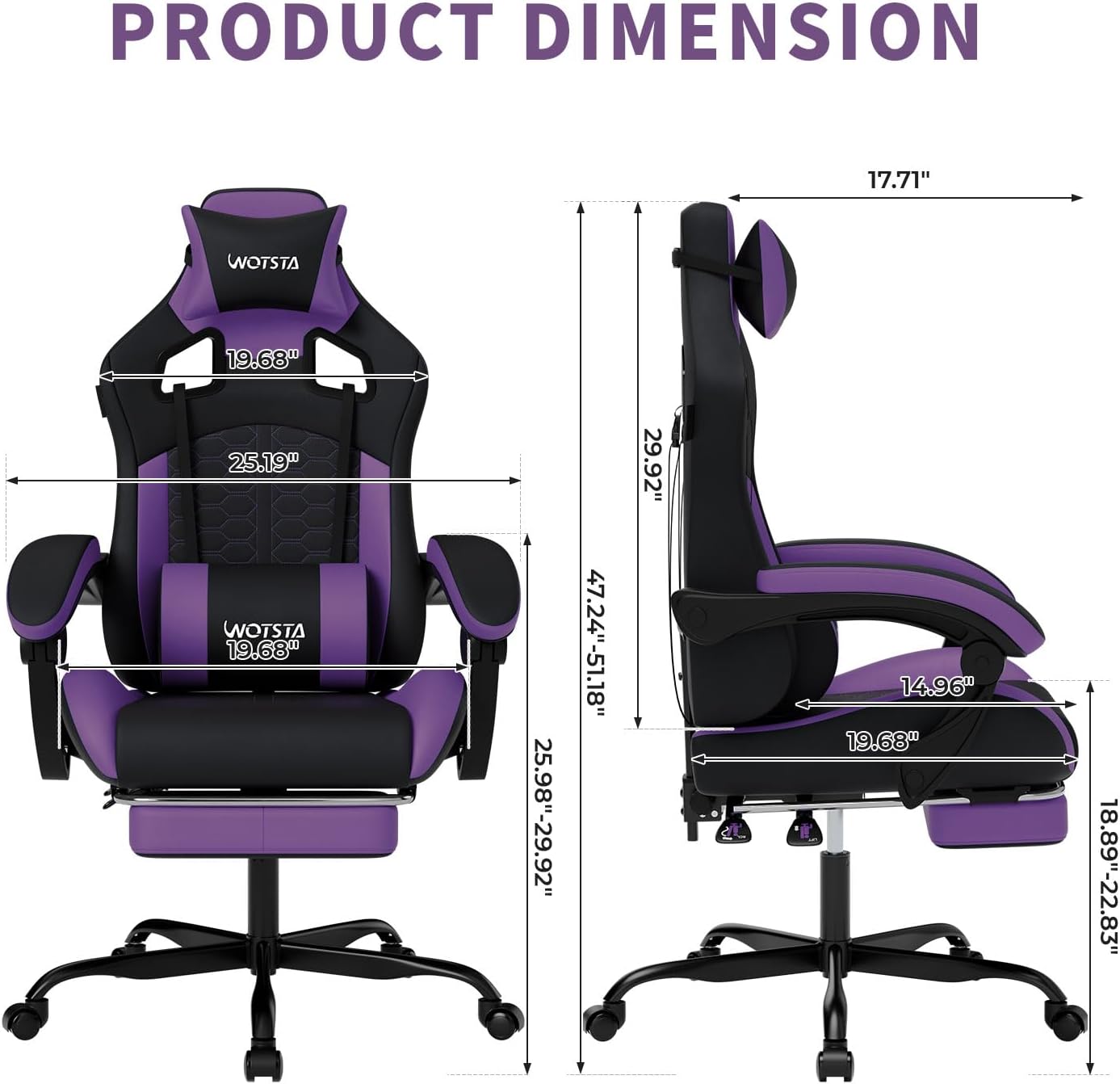 Gaming Chair with Massage,Ergo - огляд і ціна Massage