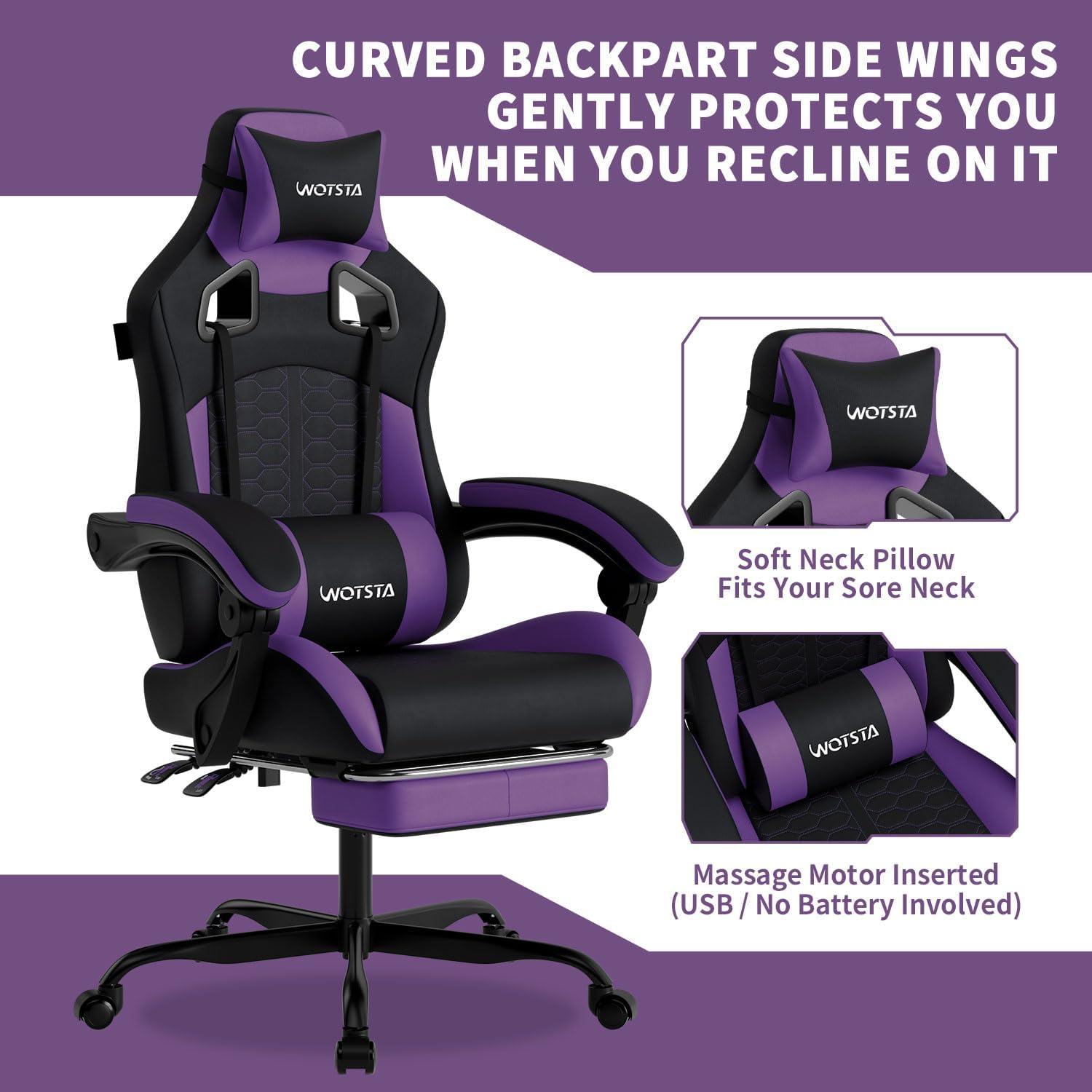 Gaming Chair with Massage,Ergo - огляд і ціна Massage